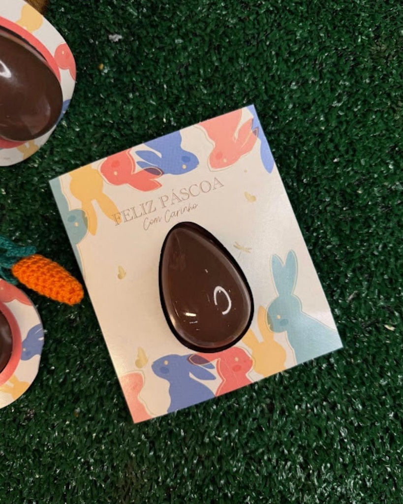 Mini Ovo Mecheado em Cartão 50g