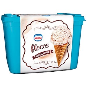 Sorvete Nestlé Flocos Pote 1,5 Litro