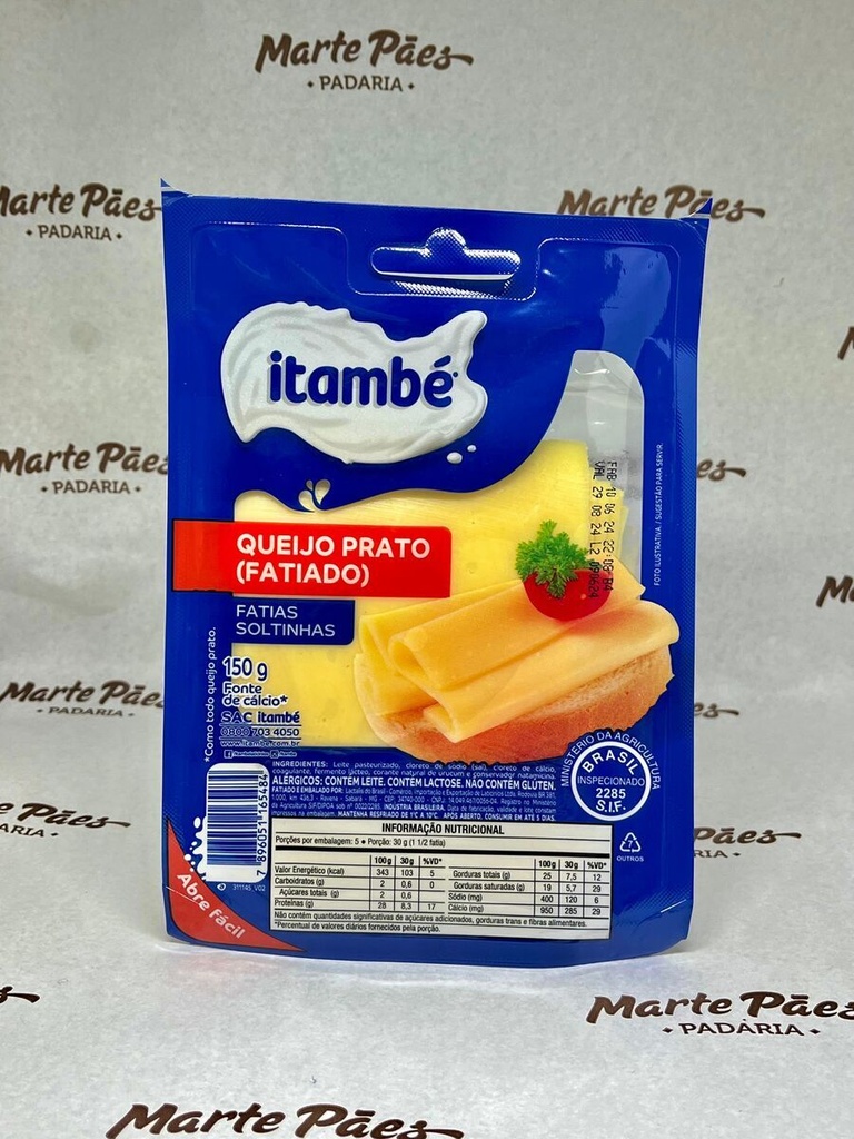 Queijo Prato Itambé Fatiado 150 g