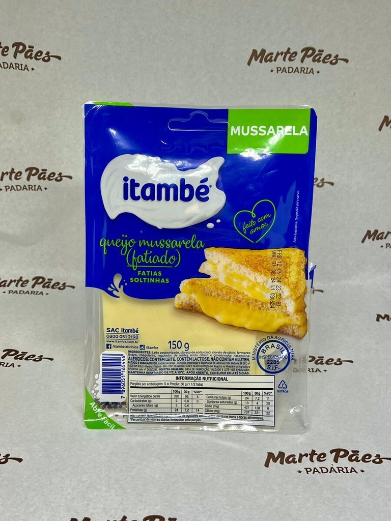 Queijo Mussarela Itambé Fatiado 150 g