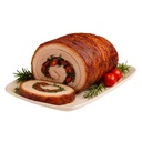 Panceta Recheada com Ervas e Tomate