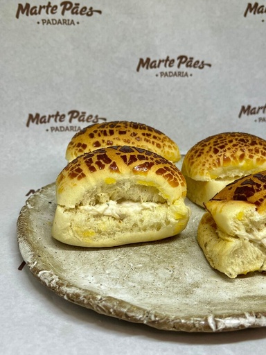 [92876/2] Mini Sanduíche Brioche, Patê de Frango, Presunto e Mussarela e Alface 25 Unds